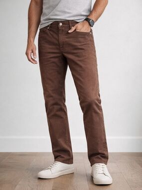 Lululemon ABC Classic Fit Pants 32x32 Brown Utilitech 5 Pocket Stretch Mens